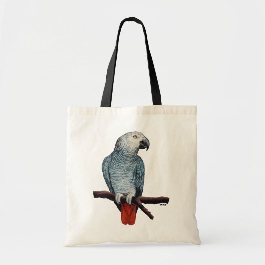 Parrot Bags African Grey Parrot Art Canvas tassen (Voorkant)