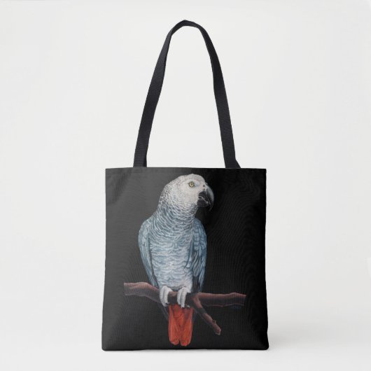 Parrot Bags African Grey Parrot Art Canvas tassen (Voorkant)