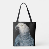Parrot Bags African Grey Parrot Art Canvas tassen (Achterkant)