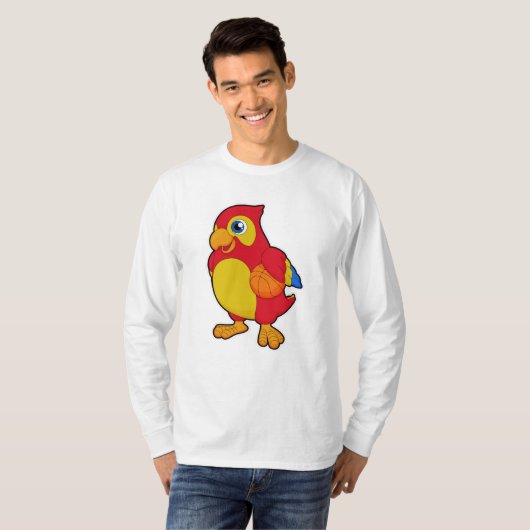 Parrot Basketball Sports T-shirt (Voorkant volledig)