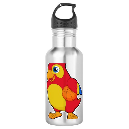 Parrot Basketball Sports Waterfles (Voorkant)