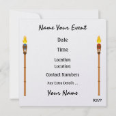 Parrot Beach Party Uitnodiging - SRF (Achterkant)