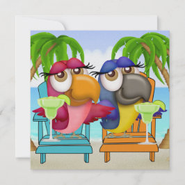 Parrot Beach Party Uitnodiging - SRF