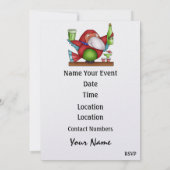 Parrot Beach Party Uitnodiging - SRF (Achterkant)