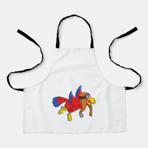 Parrot bij Flying as Pilot Schort