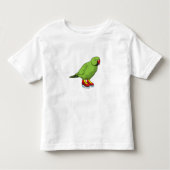 Parrot bij ijsschaatsen met ijs-schaatsen kinder shirts (Voorkant)