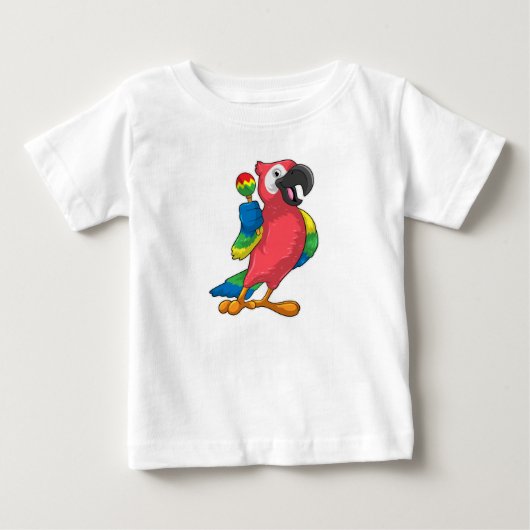 Parrot bij Muziek met Maracas (Voorkant)