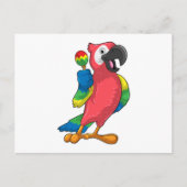 Parrot bij Muziek met Maracas Briefkaart (Voorkant)