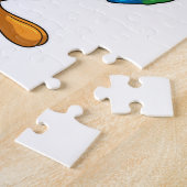 Parrot bij Muziek met Maracas Legpuzzel (Zijkant)