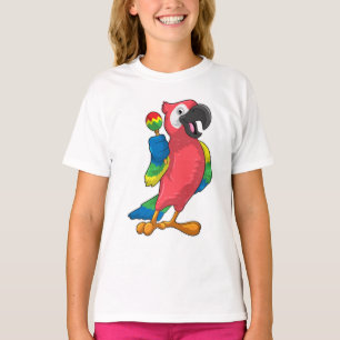 Parrot bij Muziek met Maracas T-shirt