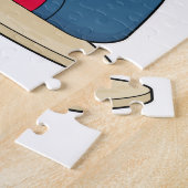 Parrot bij Poker met pokerkaarten Legpuzzel (Zijkant)