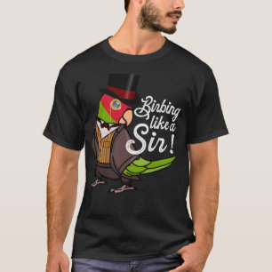 Parrot Birbing als een Sir I Cherry die Conure lei T-shirt