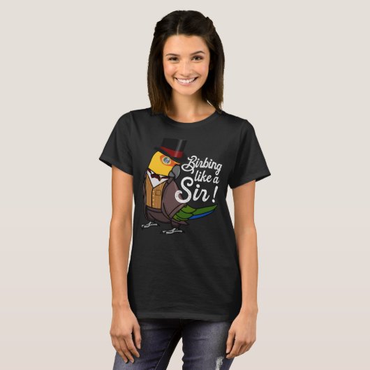 Parrot Birbing Net als Sir I Jenday Conure T-shirt (Voorkant volledig)