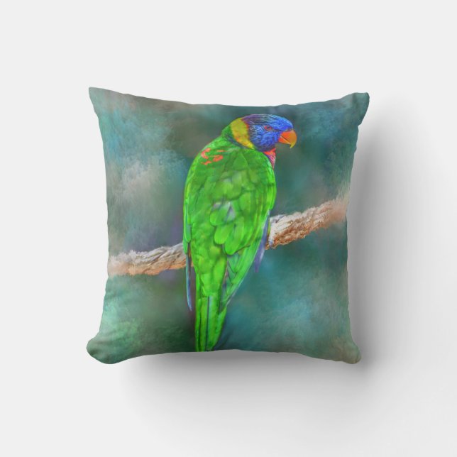 Parrot Bird 80 Kussen (Voorkant)