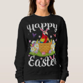 Parrot Bird Easter Egg Floral Parrot Easte Trui (Voorkant)