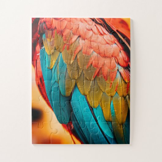 Parrot Bird Feathers sluiten Legpuzzel (Verticaal)