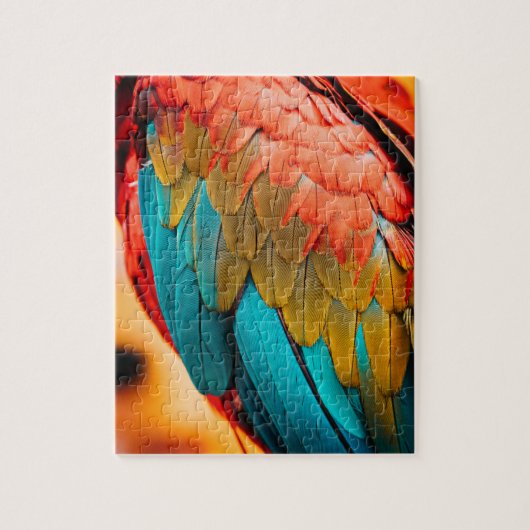 Parrot Bird Feathers sluiten Legpuzzel (Verticaal)