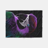 Parrot Bird Fleece Deken (Voorkant (Horizontaal))