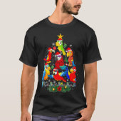 Parrot Bird kerstboomsierbomen Funny Gifts Xm T-shirt (Voorkant)