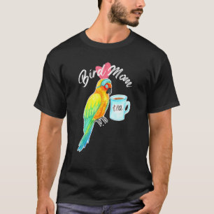 Parrot Bird Ma Sleepy Sun Parakeet Waterverf T-shirt