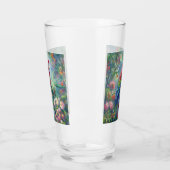 Parrot Bird Oerwoud Bloemen Rood Blauw Groen Bloem Glas (Links)