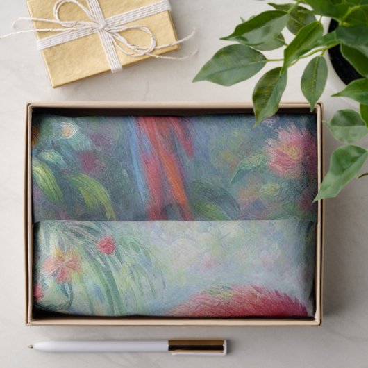 Parrot Bird Oerwoud Floral Impressionisme Decoupag Tissuepapier (Geschenk)