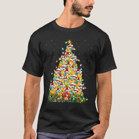 Parrot Bird Xmas licht kerstkerstmis kerstmis T-shirt (Voorkant)