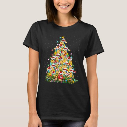 Parrot Bird Xmas licht kerstkerstmis kerstmis T-shirt (Voorkant)