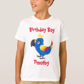 Parrot Birthday Boy T-shirt (Voorkant)