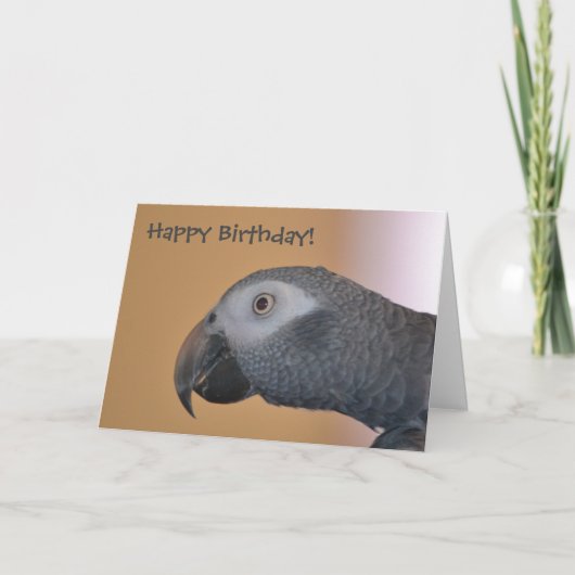 Parrot Birthday Kaart (Voorkant)