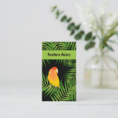 Parrot Breeder Bird Aviary Bright Lovebird Bold Visitekaartje (Staand voorkant)