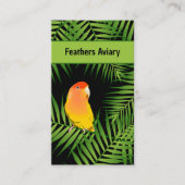 Parrot Breeder Bird Aviary Bright Lovebird Bold Visitekaartje (Voorkant)