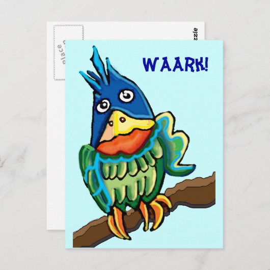 Parrot Briefkaart (Voorkant / Achterkant)