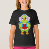 Parrot Bruid Hart Wedding T-shirt (Voorkant)