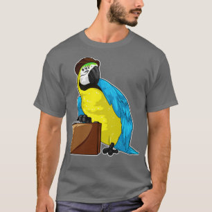 Parrot Businessman Briefcase T-shirt