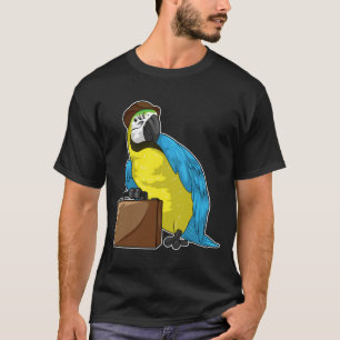 Parrot Businessman Briefcase T-shirt