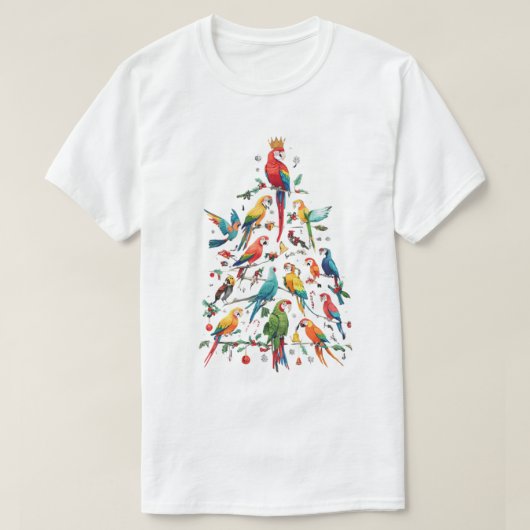 Parrot Christmas Tree shirt (Design voorkant)