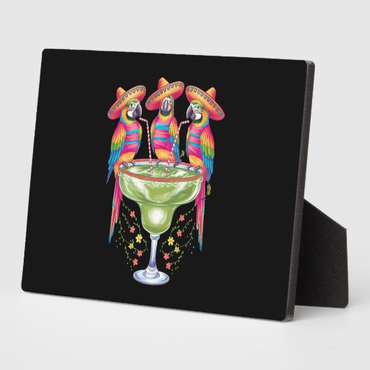 Parrot Cinco De Mayo Grappig Drink Mexicaanse Fies Fotoplaat (Zijkant)