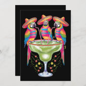 Parrot Cinco De Mayo Grappig Drink Mexicaanse Fies Kaart (Voorkant / Achterkant)
