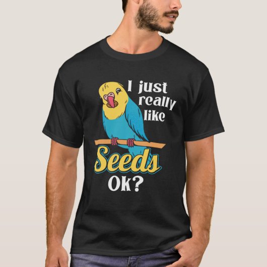 Parrot Cockatiel Wildlife Vogelzaad Pet Food Parro T-shirt (Voorkant)