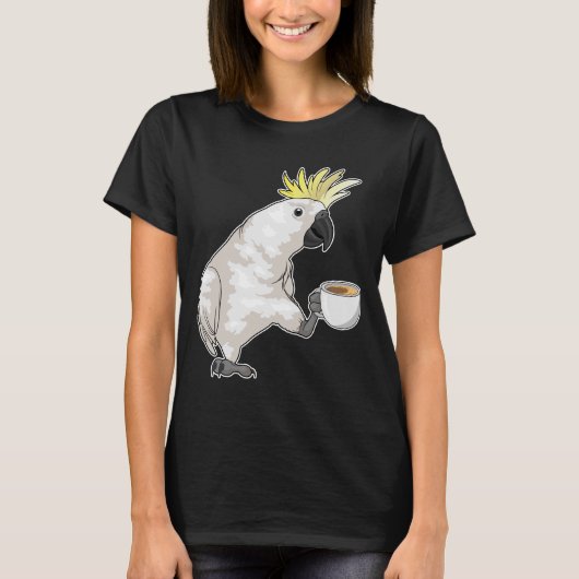 Parrot Coffee Cup T-shirt (Voorkant)