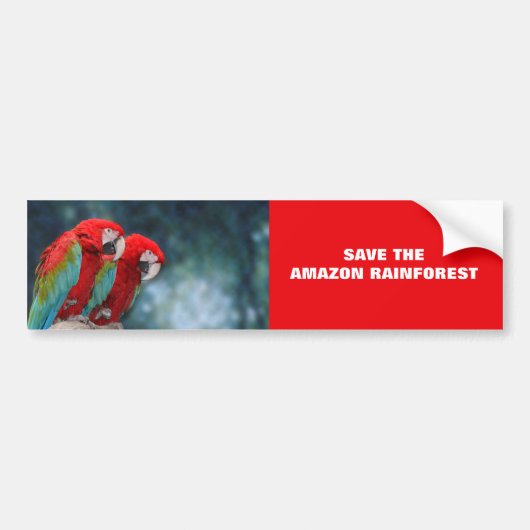 Parrot Couple Bumpersticker (Voorkant)