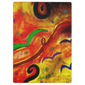 Parrot Curves Klembord (Achterkant)