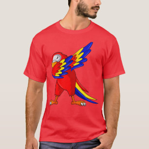 Parrot Dabbing Paraket Tiel Quarrion Cockato Cag T-shirt