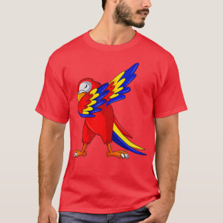 Parrot Dabbing Paraket Tiel Quarrion Cockato Cag T-shirt