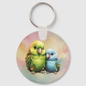 Parrot_design.no.1- door Maaya Prints, Sleutelhanger (Voorkant)