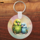 Parrot_design.no.1- door Maaya Prints, Sleutelhanger (Voorkant)