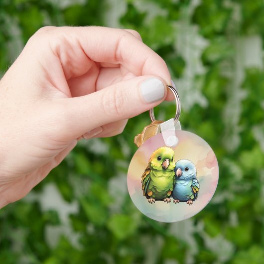 Parrot_design.no.1- door Maaya Prints, Sleutelhanger (Hand)
