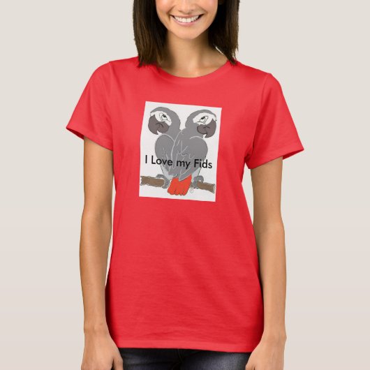 Parrot designer T Shirt (Voorkant)