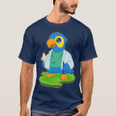 Parrot Doctor Stethoscoop T-shirt (Voorkant)